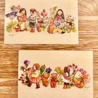 26K-26&27: "Harvest" postcard（秋の実りのポストカードセット） Set of 2