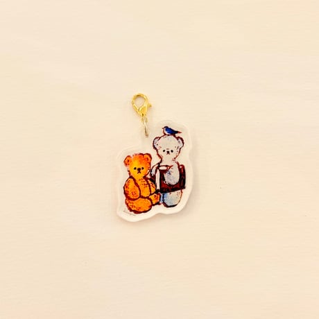 アクリルミニチャーム "Two Bears"  Acrylic small charm