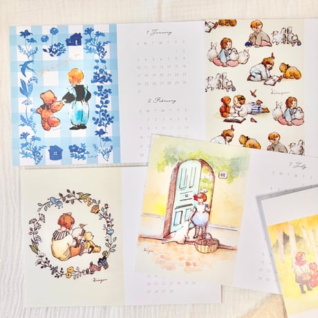 A5 CALENDAR 2027   2027年カレンダーA5ポスター6枚セット