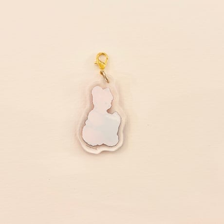 アクリルミニチャーム "Bear Reading Book"  Acrylic small charm