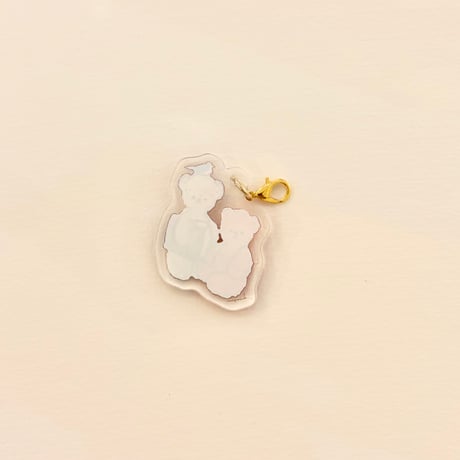 アクリルミニチャーム "Two Bears"  Acrylic small charm