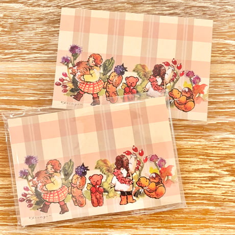 "Autumn Harvest 02"  Set of 40 sheets, 秋の実り-02 メモシート