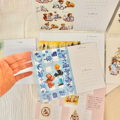A5 CALENDAR 2027   2027年カレンダーA5ポスター6枚セット