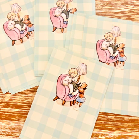"Pink Sofa" memo sheets,  Set of 40, ピンクのソファのメモシート