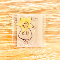 アクリルシール「星の子」  Acrylic Sticker "Star Child"