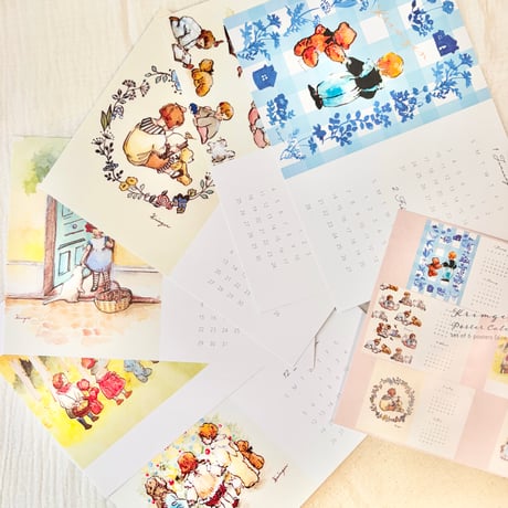 A5 CALENDAR 2027   2027年カレンダーA5ポスター6枚セット