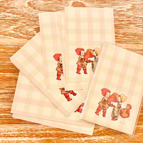 "Carrying Acorn" memo sheets,  Set of 40, どんぐり運びのメモシート