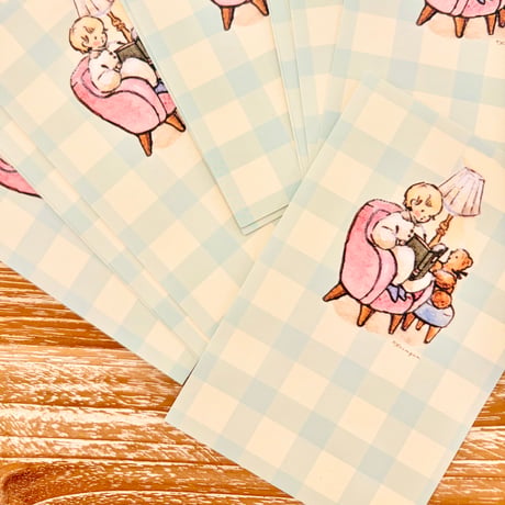 "Pink Sofa" memo sheets,  Set of 40, ピンクのソファのメモシート