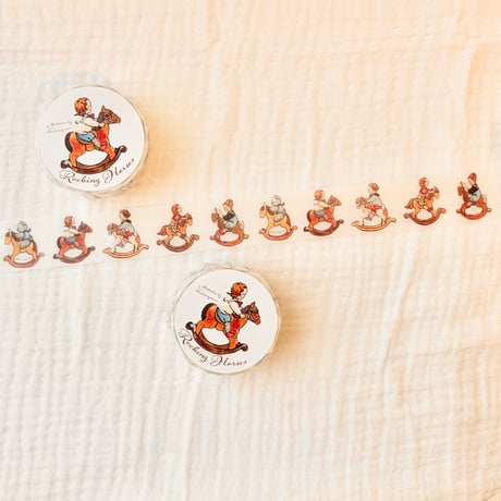 Washi tape  "Rocking Horses"（マスキングテープ "Rocking Horses"）