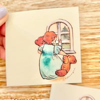 "Window (square) memo sheets"  Set of 40 sheets, 窓のメモシート（正方形）