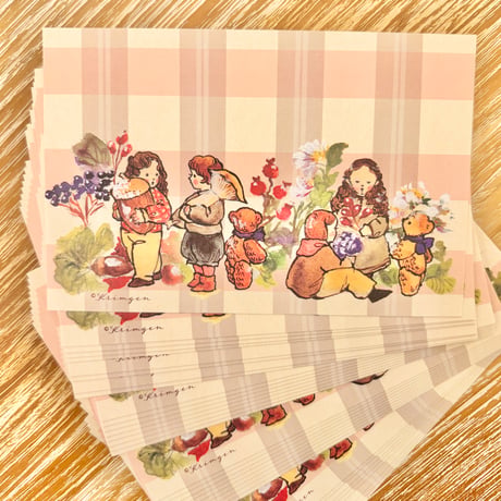 "Autumn Harvest 01"  Set of 40 sheets, 秋の実り-01 メモシート