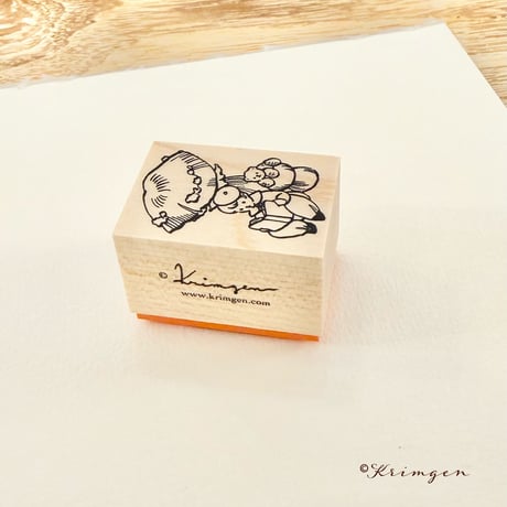 7月18日販売スタート No. 300 "Reading under Mushroom" Stamp  （きのこの下で読書　スタンプ）