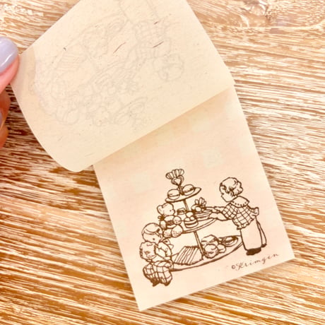 "Afternoon tea" memo pad