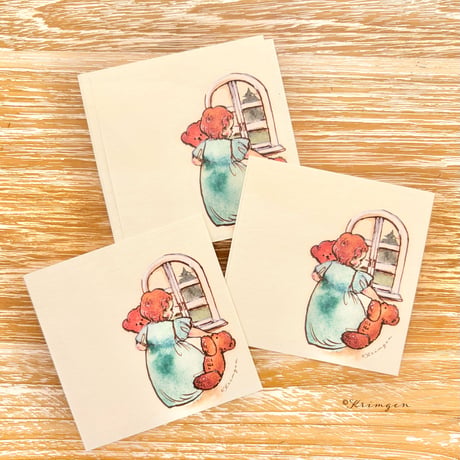 "Window (square) memo sheets"  Set of 40 sheets, 窓のメモシート（正方形）