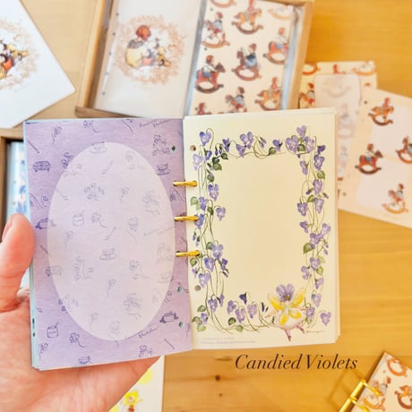 Set of 30 sheets "Candied Violets" M6 リフィル （穴なし）