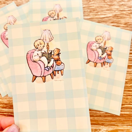 "Pink Sofa" memo sheets,  Set of 40, ピンクのソファのメモシート