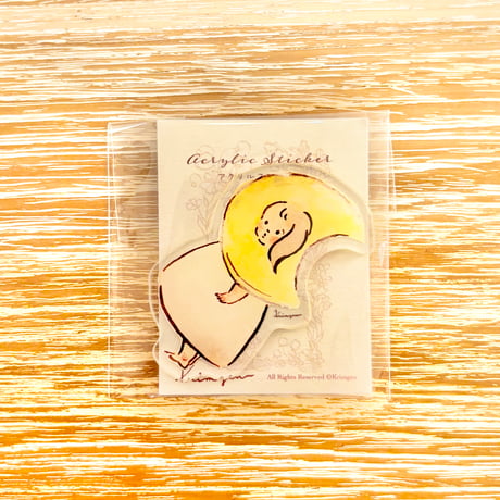 アクリルシール「月の子」  Acrylic Sticker "Moon Child"