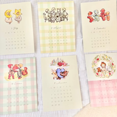 POSTCARD CALENDAR 2027   2027年カレンダー　ポストカード12枚セット
