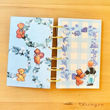 Set of 30 sheets "Plaid" M6 リフィル （穴なし）