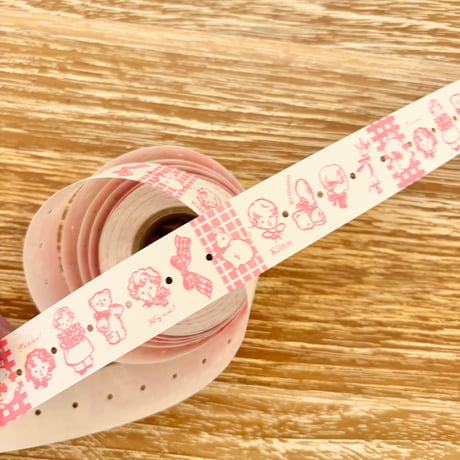 Roll Label Sticker  "Pink"（ラベラーシール "Pink"）