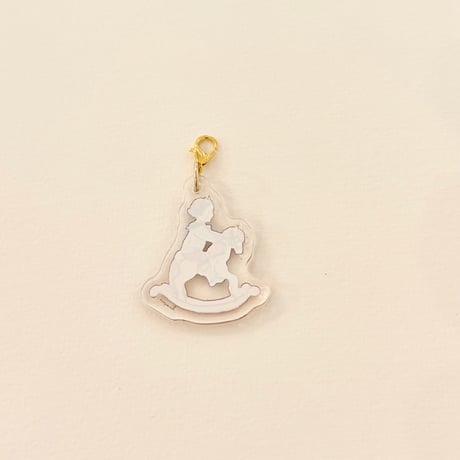 アクリルミニチャーム "Rocking Horse (princess)"  Acrylic small charm