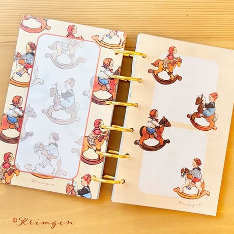 Set of 30 sheets "Rocking Horses" M6 リフィル （穴なし）