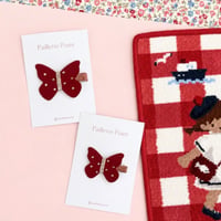 ♥️復刻《Lサイズ》 butterfly clip "Raspberry" 単品