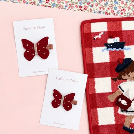 ♥️復刻《Lサイズ》 butterfly clip "Raspberry" 単品