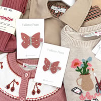 🧱New!《Mサイズ》 butterfly clip  "TERRACOTTA" 単品