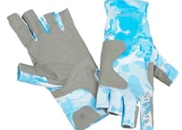 SIMMS SOLARFLEX GUIDE GLOVES CLOUD CAMO BLUE