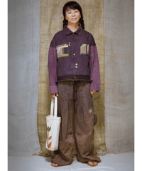 Quilt Patch Jacket (Purple)