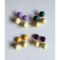 Milanese designer's resin earrings & pierces