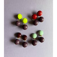 Milanese designer's resin earrings & pierces