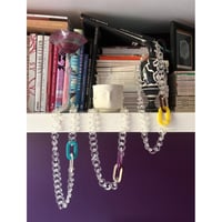 Italian designer's resin necklace_3 colors
