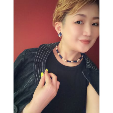 60's vintage necklace ＆earrings