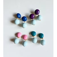 Milanese designer's resin earrings & pierces