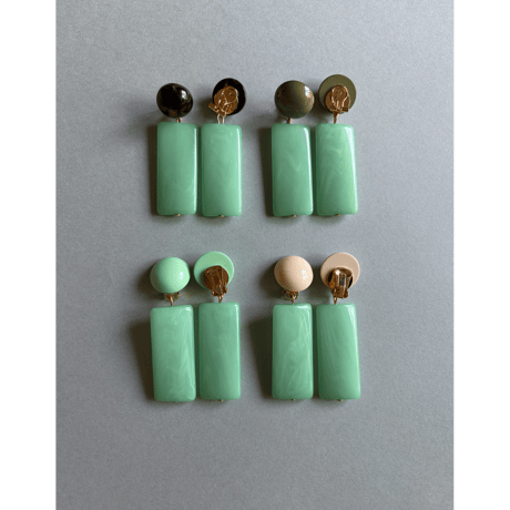 Milanese designer's resin earrings & pierces