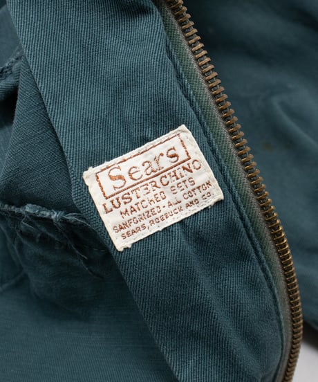 50~60's Sears Luster Chino Work Jacket