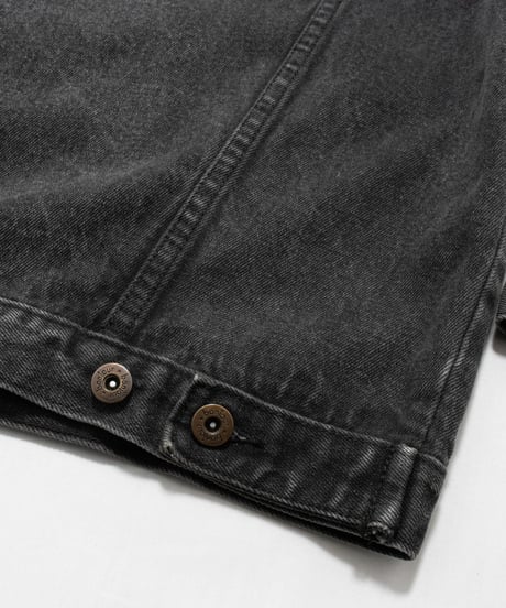 80's Bon Jour Denim Service Black Denim Jacket