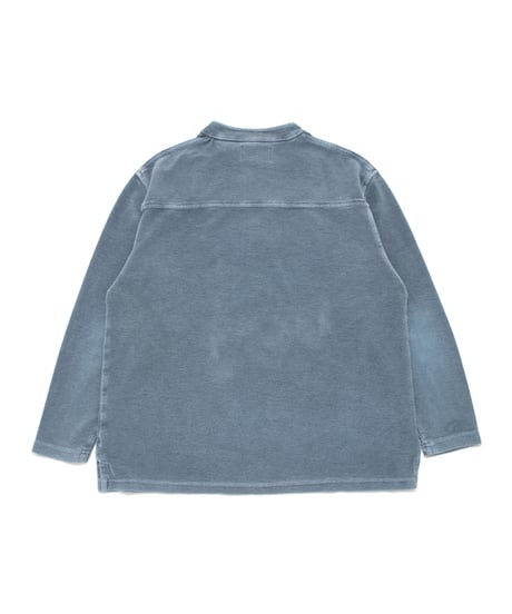 90's The Territory Ahead Pile Fabric Half Botton Pullover XL