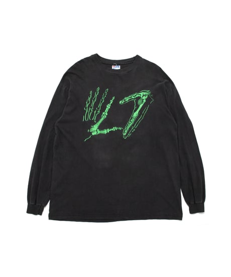 90's L7 Skeleton hand Logo L/S XL