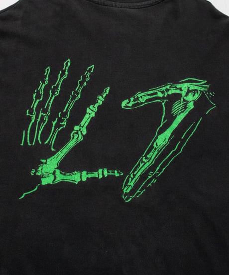 90's L7 Skeleton hand Logo L/S XL
