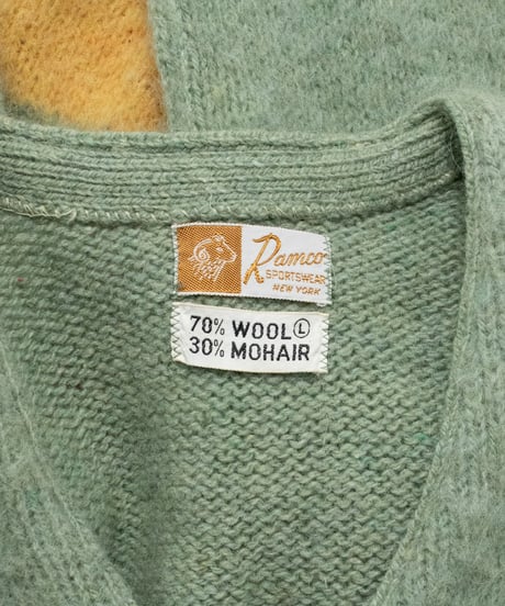 60's Ramco Sportswear Mohair V-neck Knit L