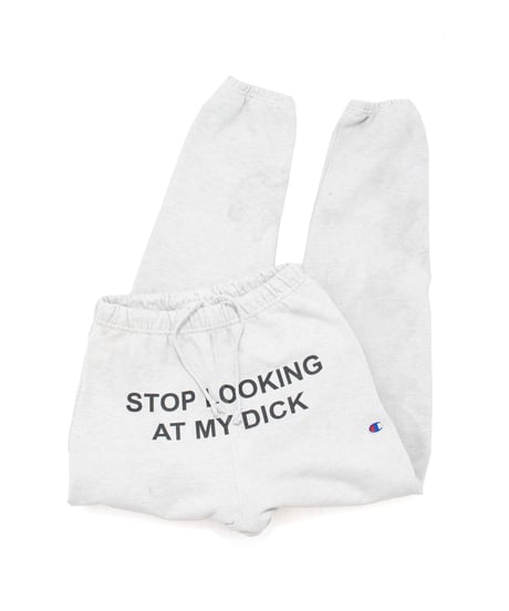 Champion × Pizzaslime "Stop Looking At My D" S