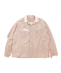 Distressed 50~60's Norwood Print Flannel Shirts L
