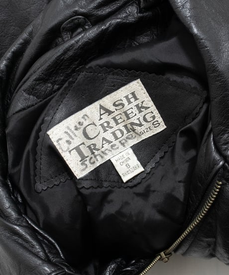 90's Ash Creek Trading "A2 Type" Leather Jacket S