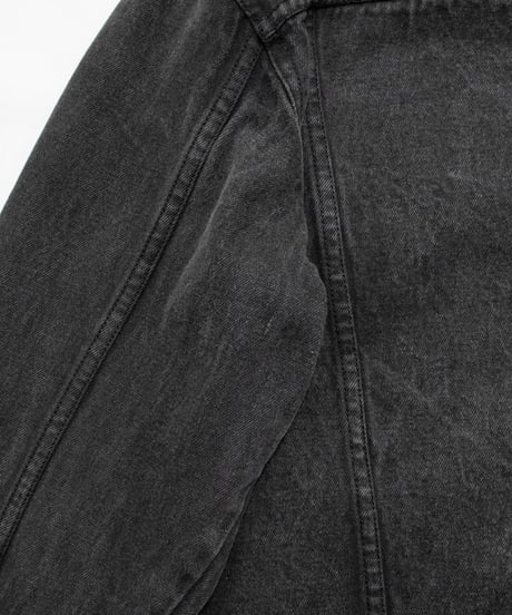 80's Bon Jour Denim Service Black Denim Jacket