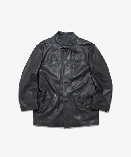 90's PRYE Leather Car Coat S