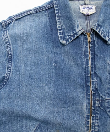 50~60's AI.Miller Denim Work Jacket 44