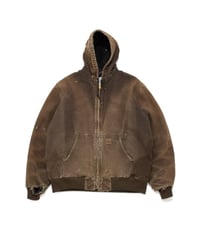 Distressed Carhartt Active Jacket L